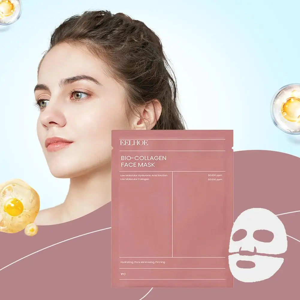 Bio Collagen Face Mask Set (1/5/10PCS) – Deep Hydration, Pore Minimizing & Brightening Overnight Treatment