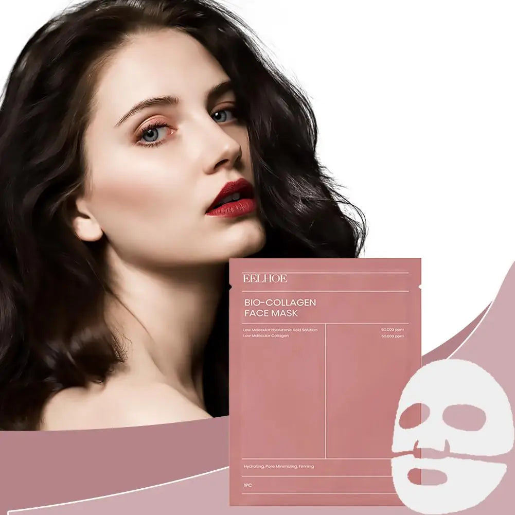 Bio Collagen Face Mask Set (1/5/10PCS) – Deep Hydration, Pore Minimizing & Brightening Overnight Treatment