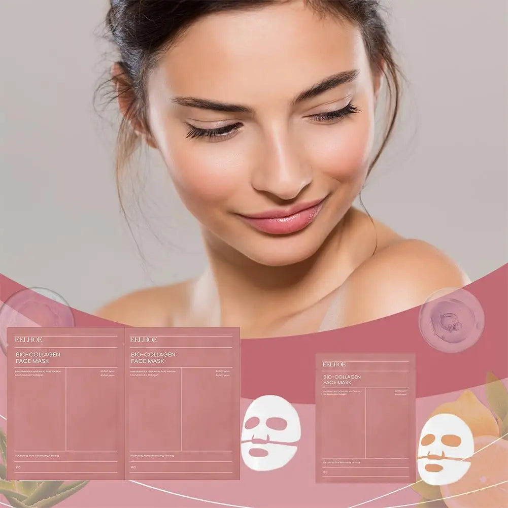 Bio Collagen Face Mask Set (1/5/10PCS) – Deep Hydration, Pore Minimizing & Brightening Overnight Treatment
