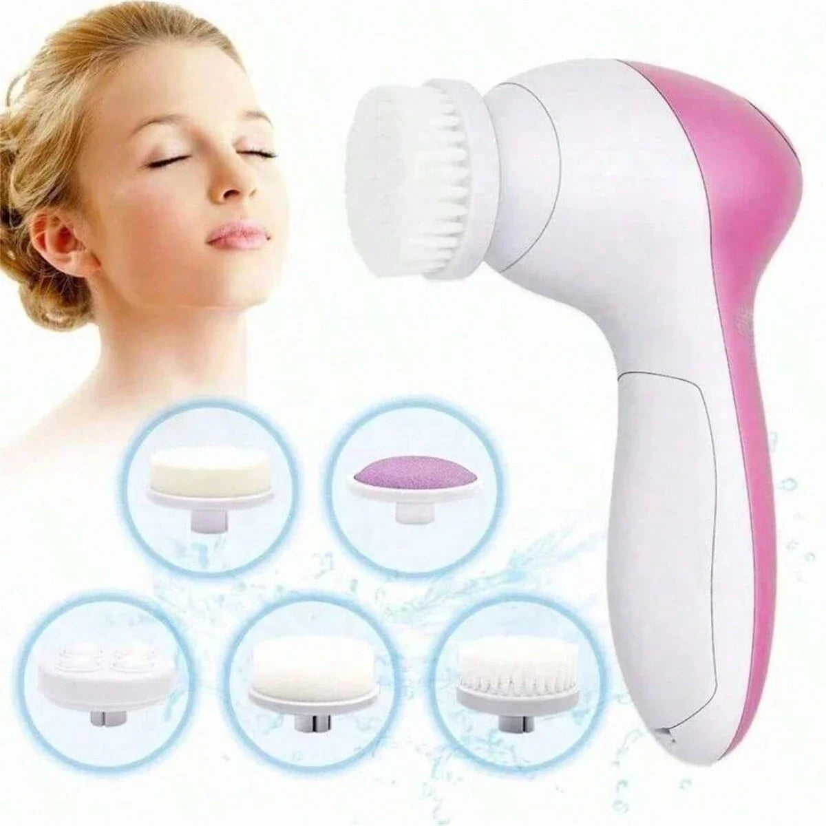 Electric Sonic Facial Cleansing Brush – Deep Exfoliating Skincare Tool