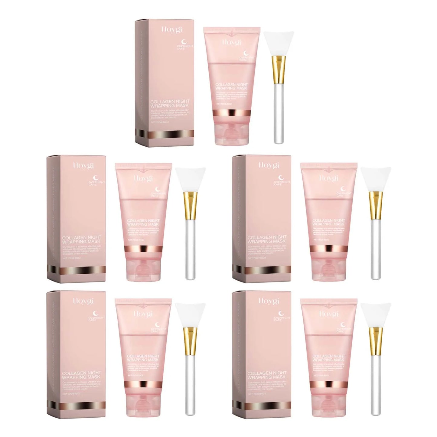 Collagen Peel-Off Mask for Deep Hydration, Fine Line Reduction, Firming, Pore Minimizing, and Skin Brightening - Overnight Treatment