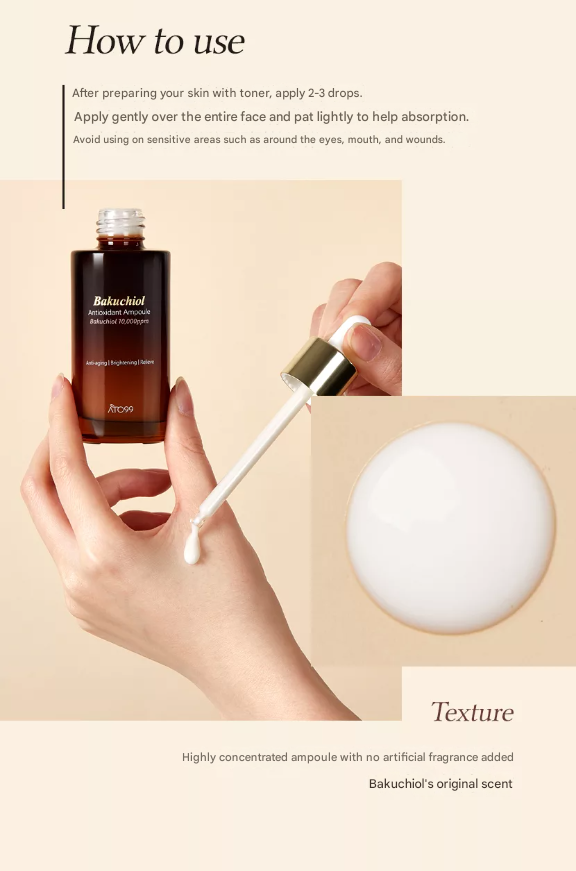 Ato99 Bakuchiol Antioxidant Ampoule 50ml - Anti-Aging, Brightening Care-K-Beauty