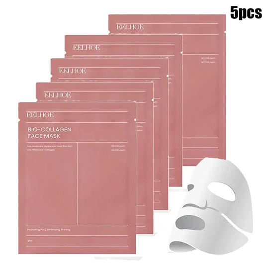 Bio Collagen Face Mask Set (1/5/10PCS) – Deep Hydration, Pore Minimizing & Brightening Overnight Treatment