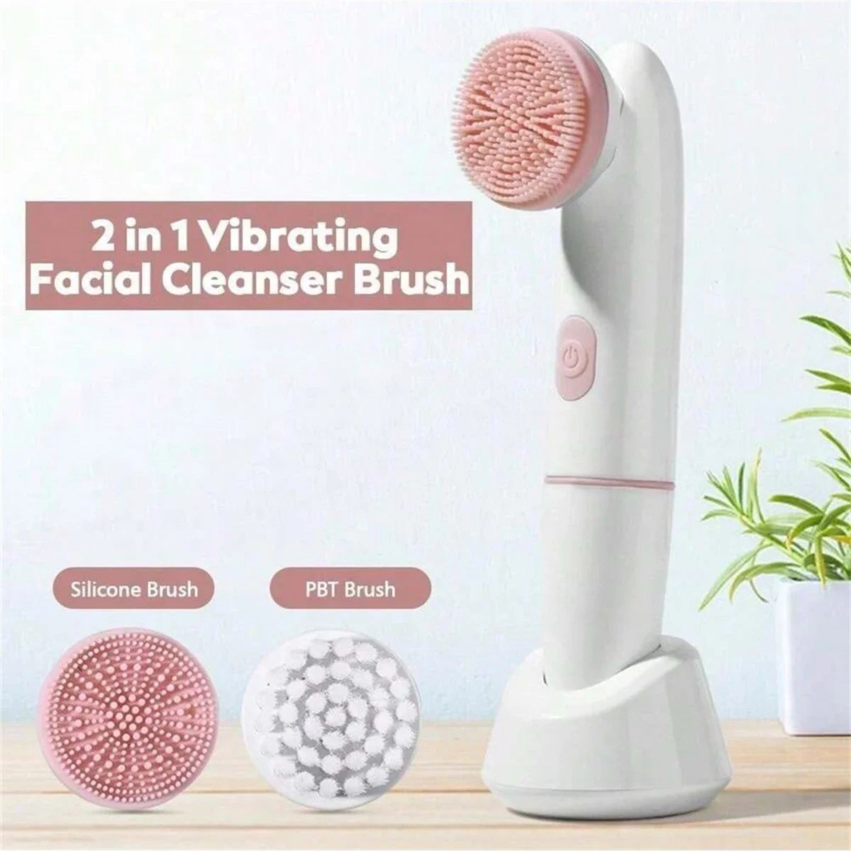 Electric Sonic Facial Cleansing Brush – Deep Exfoliating Skincare Tool