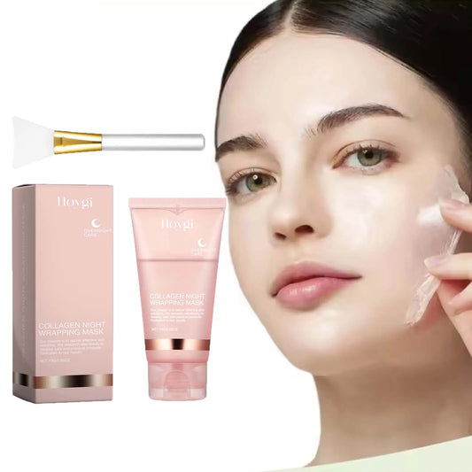 Collagen Peel-Off Mask for Deep Hydration, Fine Line Reduction, Firming, Pore Minimizing, and Skin Brightening - Overnight Treatment