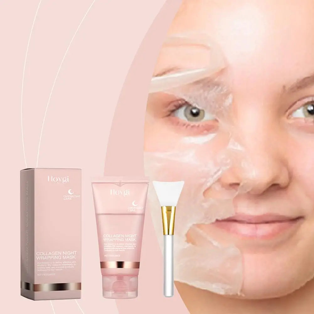 Korean Collagen Overnight Peel-Off Mask – Deep Hydration Night Care, 75ml