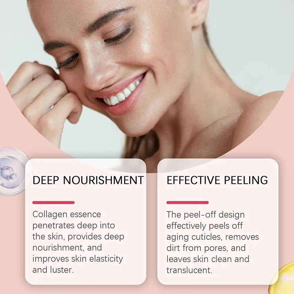 Korean Collagen Overnight Peel-Off Mask – Deep Hydration Night Care, 75ml