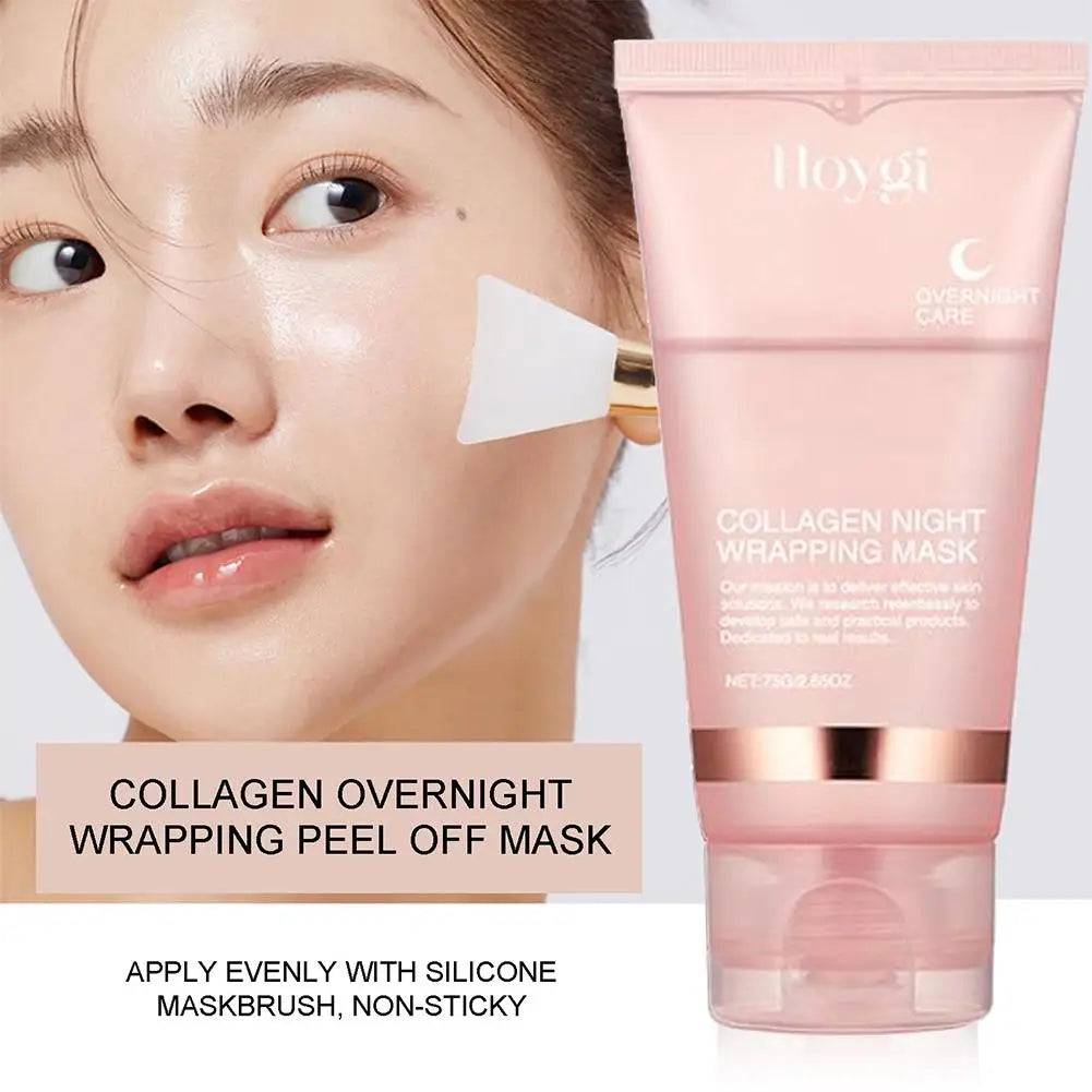 Korean Collagen Overnight Peel-Off Mask – Deep Hydration Night Care, 75ml