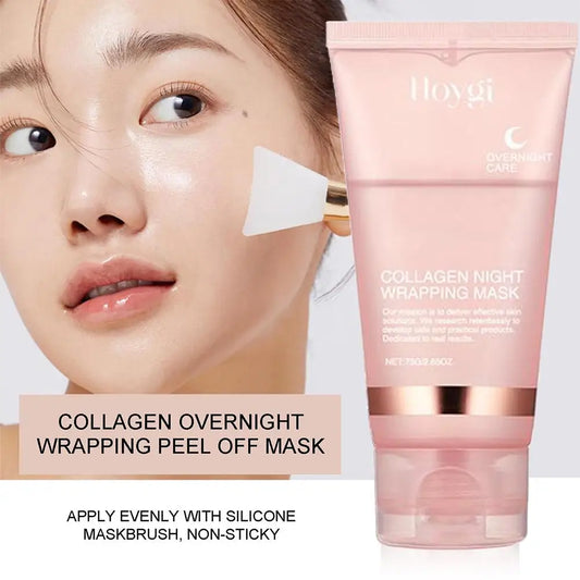 Korean Collagen Overnight Peel-Off Mask – Deep Hydration Night Care, 75ml